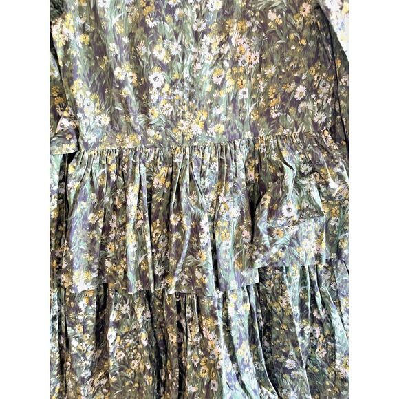 Batsheva x Laura Ashley sz 2 Dress Welsh Sherwood Forest Floral Green NWT! - Picture 7 of 10